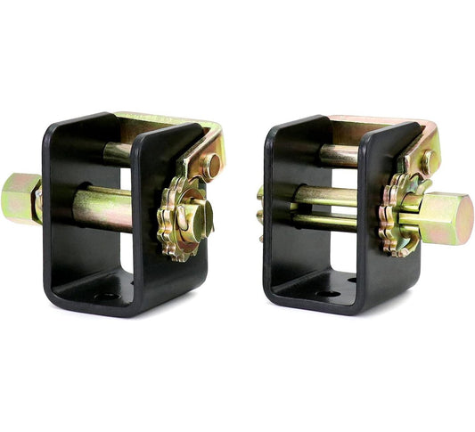 1 Left+1 Right 2" Tow Dolly Lashing Winch Truck Rack Ratchet Tie Down Binder