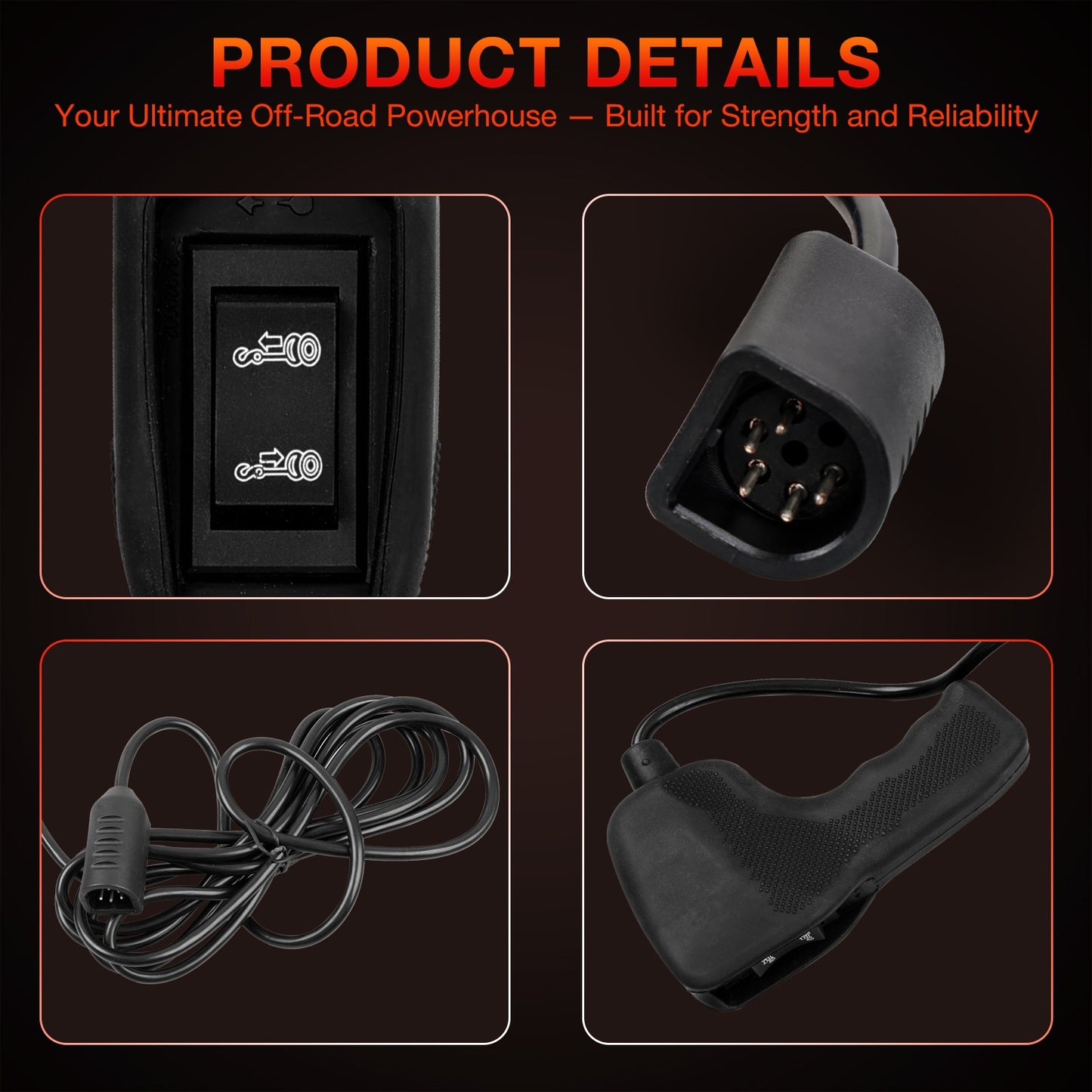 83665 Winch Remote Control For Warn M8000 M10000 M12000 HS9500 Winch Controller