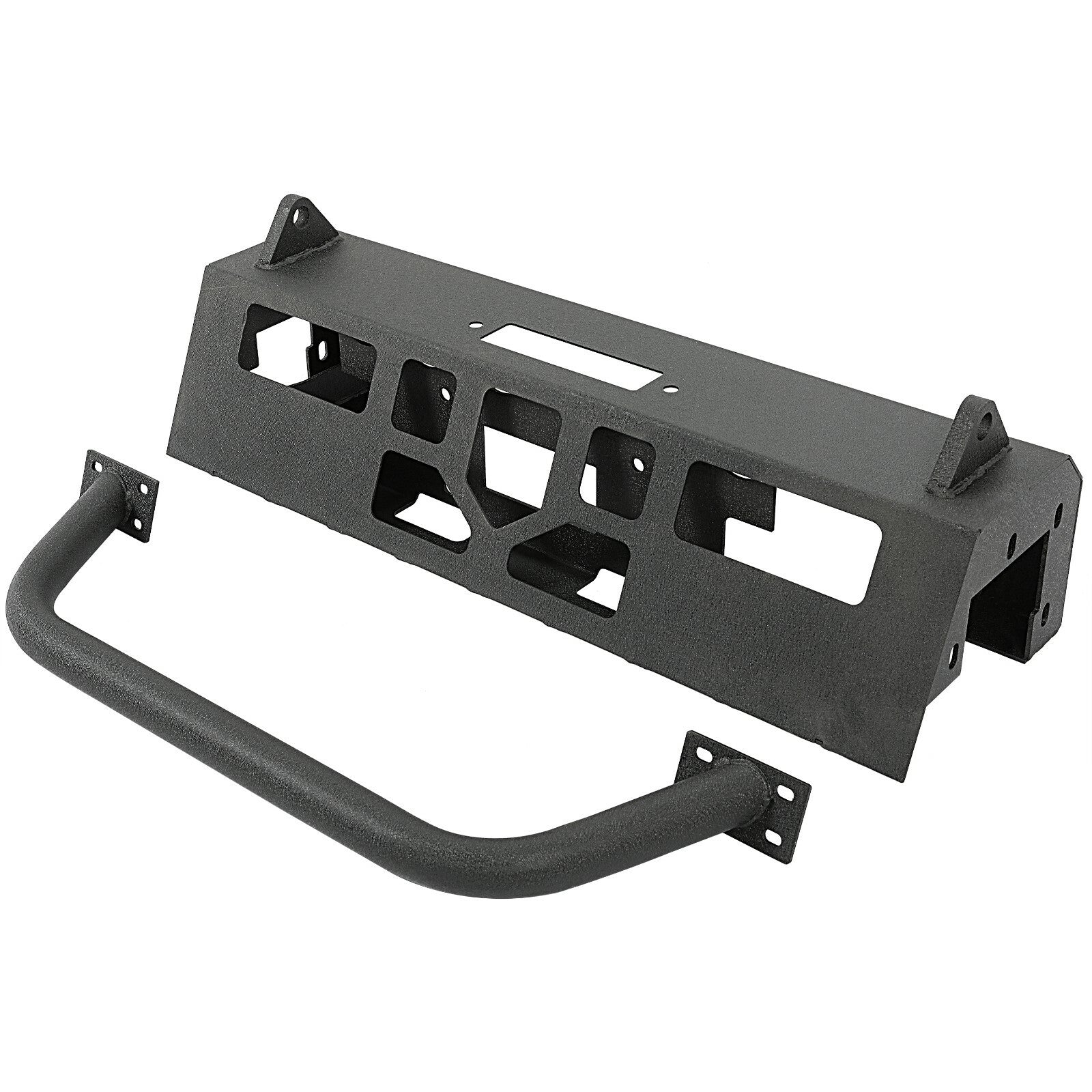 Solid Spare Front Steel Bumper w/ Bull Bar For 97-04 Dodge Dakota Durango 98 99 00 01 02 03