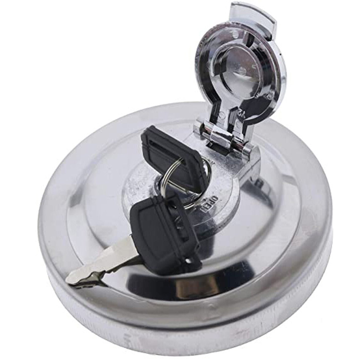 Solid Spare Fuel Cap W/2 Key For John Deere Excavator 330CLC 370C 80C 160C LC 550LC 750