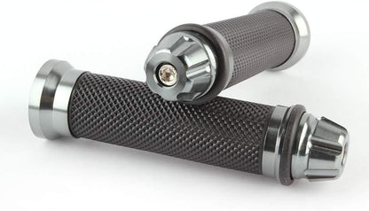 Titanium 7/8" 1" Handlebar Hand Grip Rubber Gel For Honda Suzuki Kawasaki Yamaha