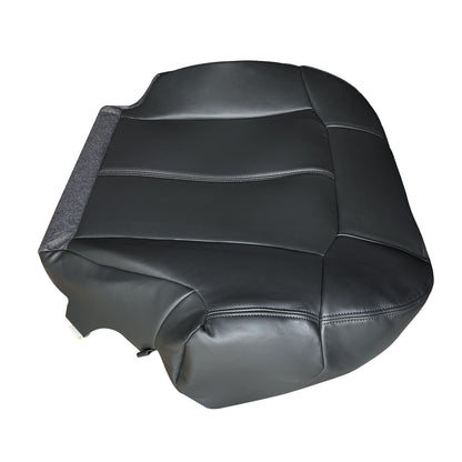 Driver & Passenger Leather seat cover Black For 1999 - 2002 Silverado GMC Sierra