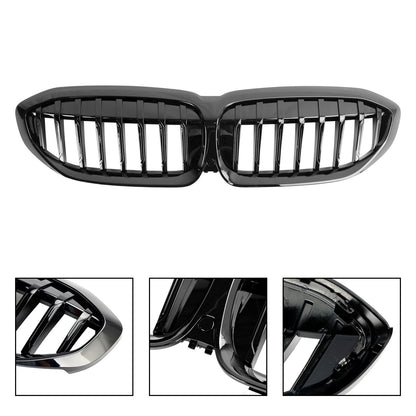Gloss Black Kidney Grille Grill 51138072085 Fit BMW 3 Series G20 2019-2022