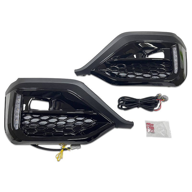 LED Turn Signal DRL Fog Bezel Light Front Bumper Grille For 2022 2023 Subaru WRX