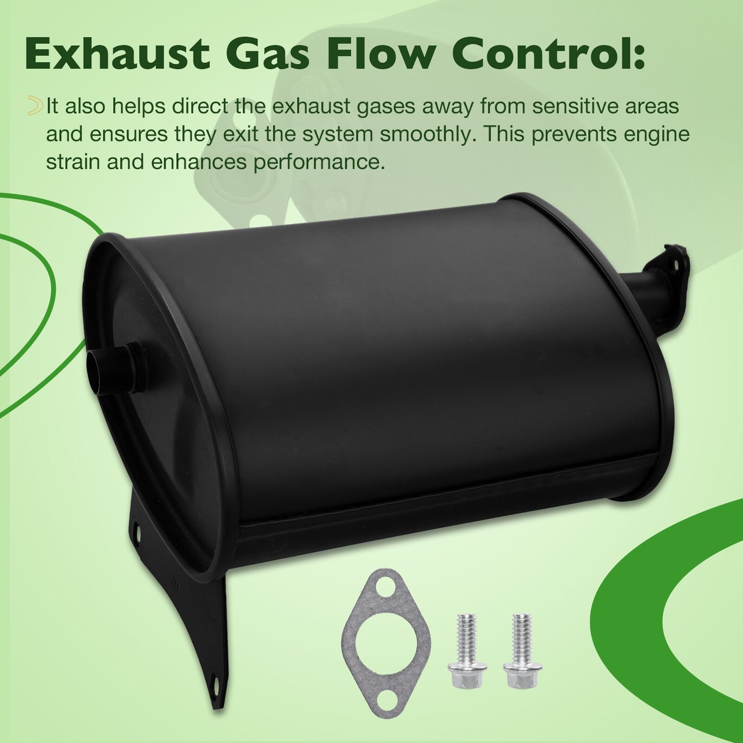 Generator Muffler For Honda GX340 GX390 Clone 420-459cc Predator 56170 Champion