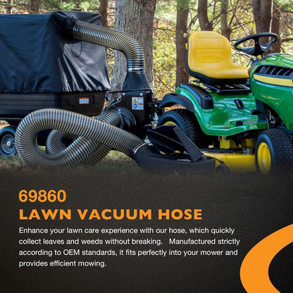 4 Foot of 8" Leaf Vac Vacuum Grass Catcher Flex Hose For DR Agri Fab Trac Vac