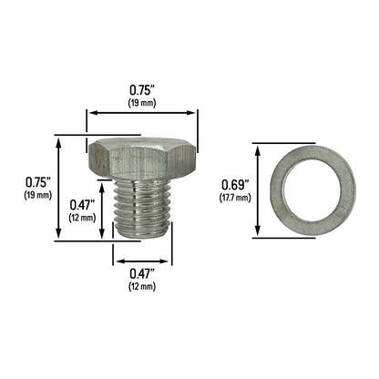Coolant Temperature Sensor Plug for All Chevy GM, LS Vortec 97-14 Engine M12x1.5