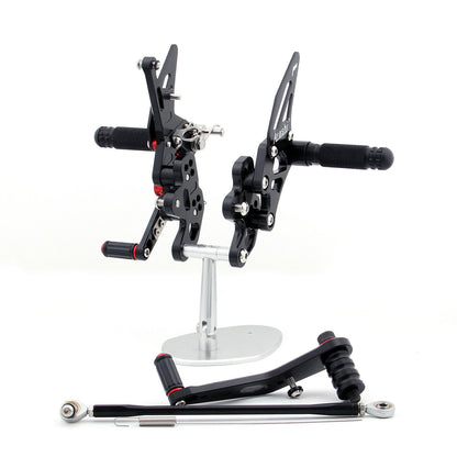 Rearset Rear set Fit For Suzuki GSXR GSX-R 600/750 2006-2010 Black