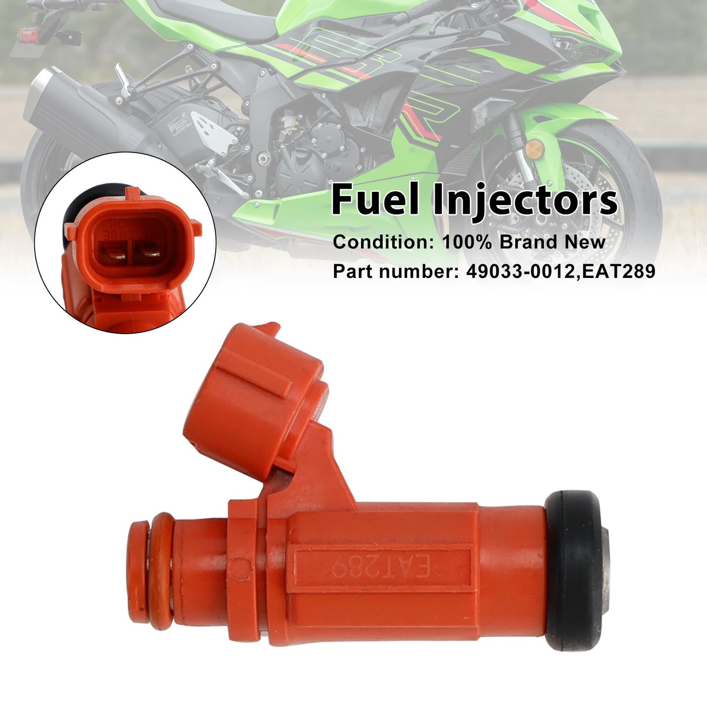 49033-0012 Fuel Injectors EAT289 For Kawasaki NINJA 1000 ZX-6R Z1000