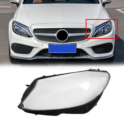 Left Side Headlight Cover Headlamp Lens Lenses For W205 C180 C200 C300 15-2018