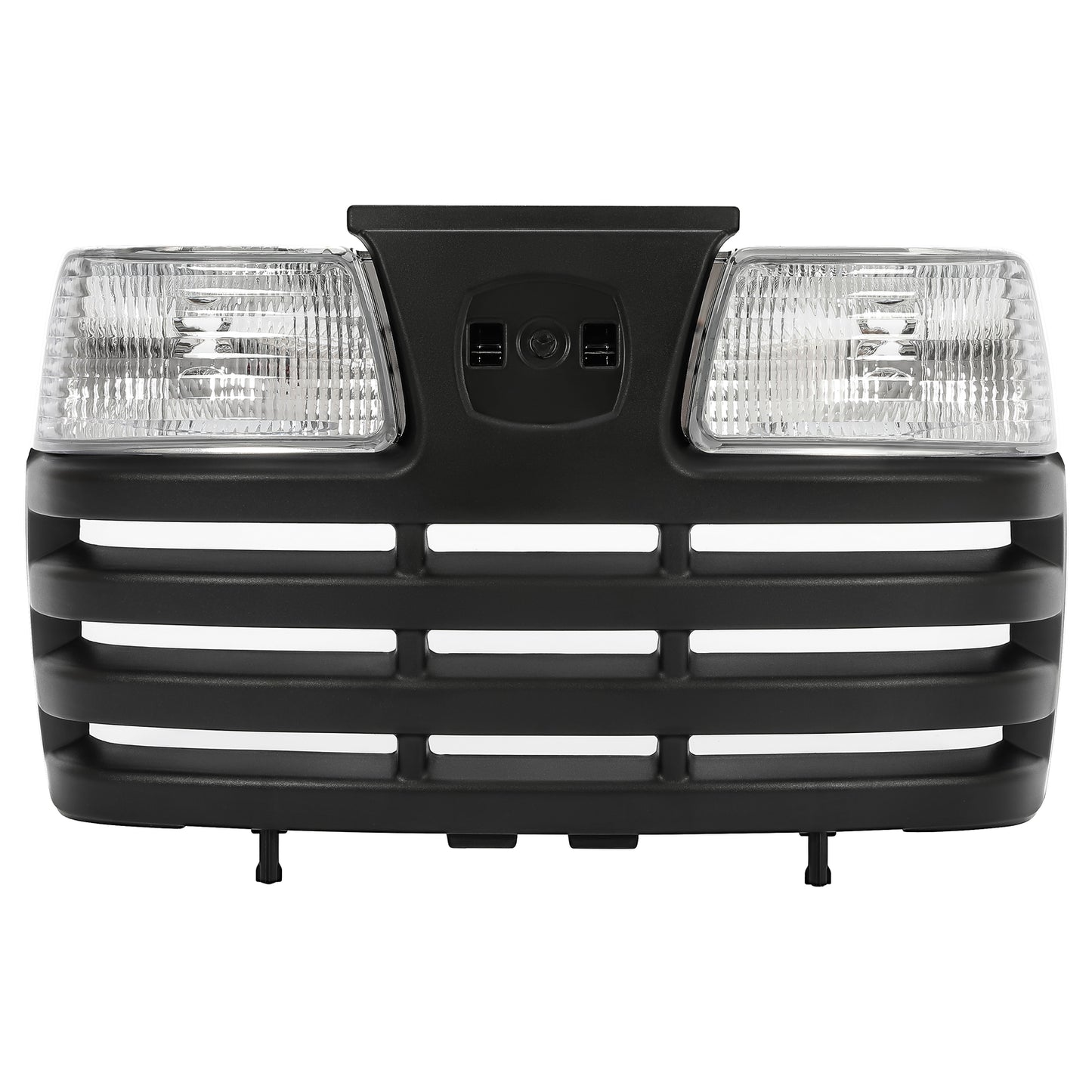 Solid Spare Lawn Mower Front Hood Grill Headlight Kit For John Deere X Series X585 X595 X700