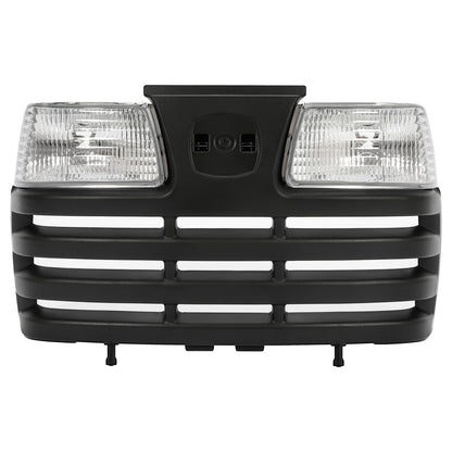Solid Spare Lawn Mower Front Hood Grill Headlight Kit For John Deere X Series X585 X595 X700