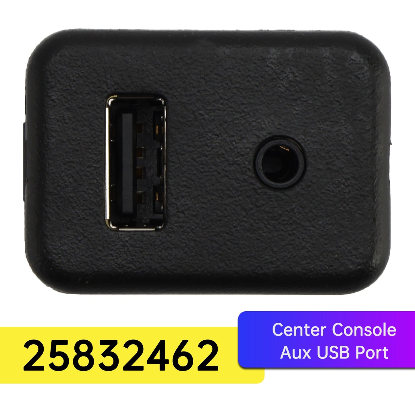 Center Console Aux USB Port 25832462 for Camaro 2010 2011 2012 2013 2014 2015