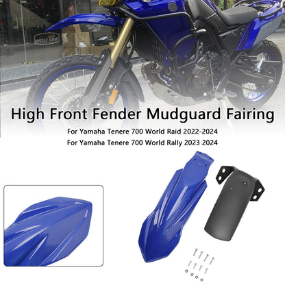 High Front Fender Mudguard Fairing For Yamaha Tenere 700 2019-2026 Blue