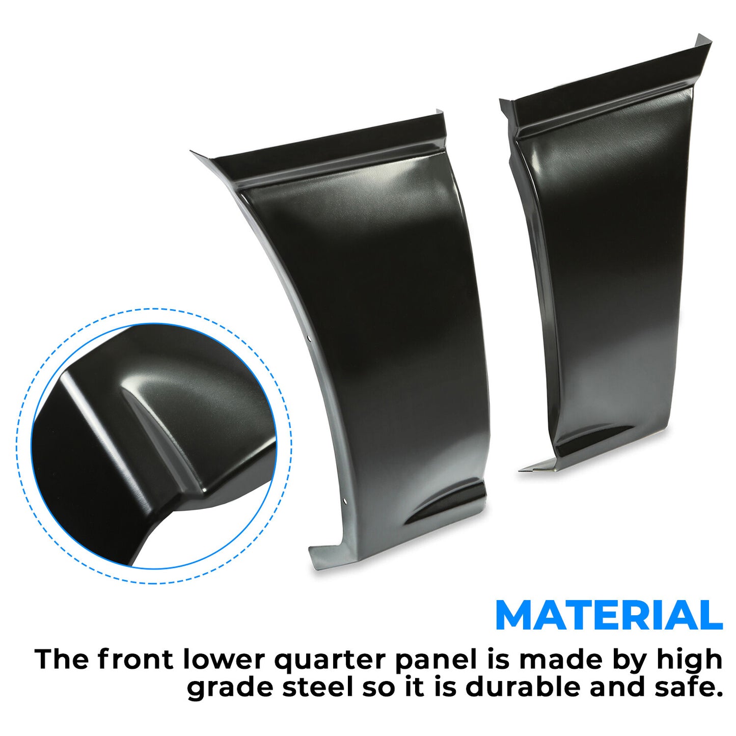 Solid Spare Quarter Repair Panel Front Lower Left Right for 2000-2006 Suburban Yukon