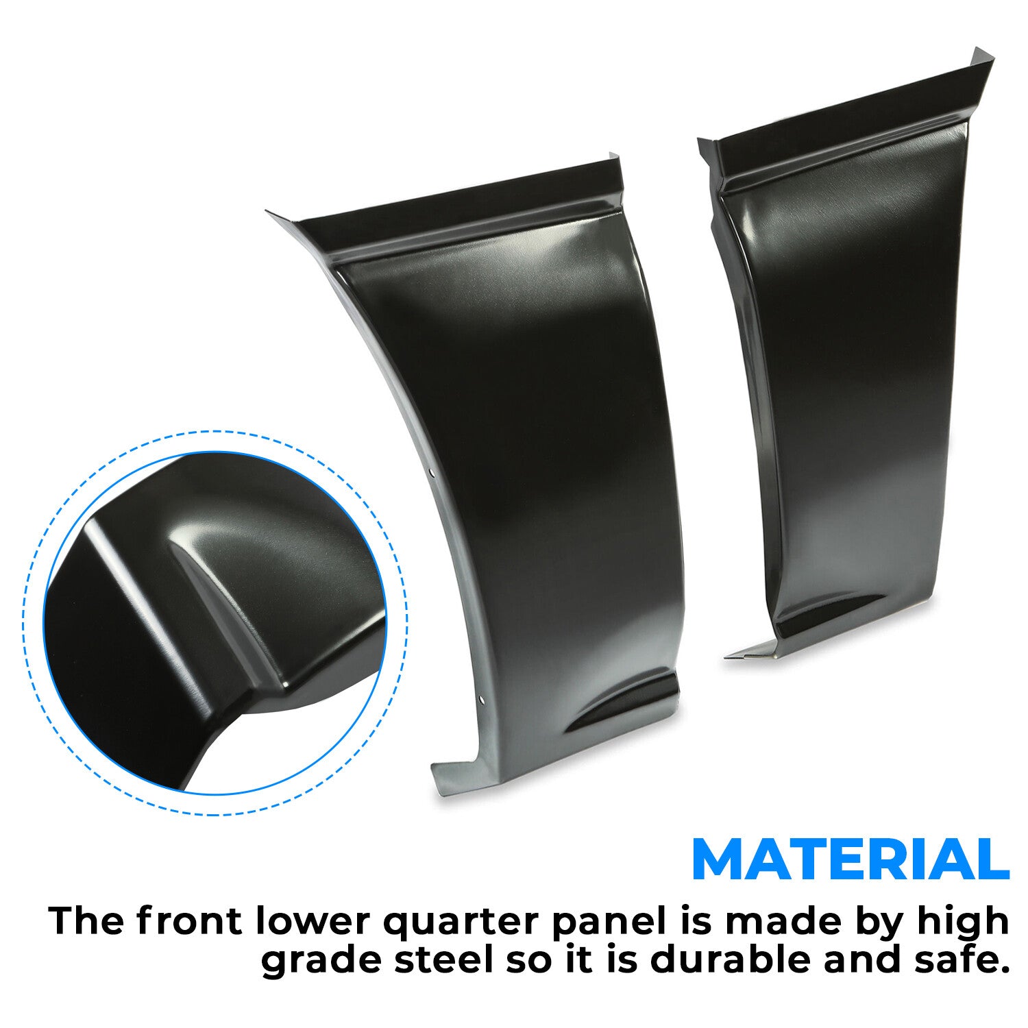 Solid Spare Quarter Repair Panel Front Lower Left Right for 2000-2006 Suburban Yukon