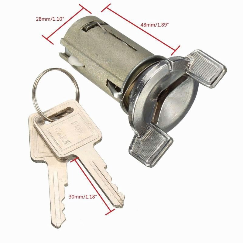 For Ignition Switch Cylinder Chevrolet GMC 70-78 With Bolt Include 2 Keys LC1426