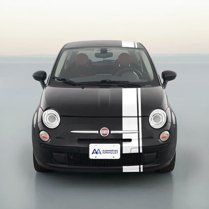 6" OFFSET VINYL RALLY STRIPES RACING STRIPE + BONUS INSTALL KIT For FIAT 500