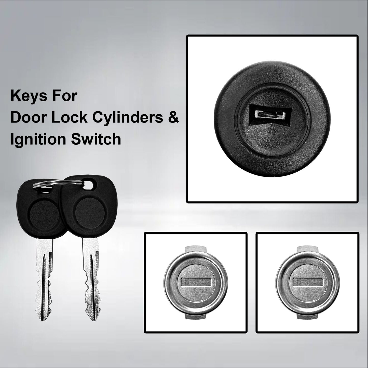 Ignition Switch & Front Door Lock Cylinders for 03-07 Chevy Silverado GMC Sierra