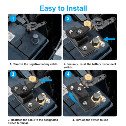 2pcs Battery Disconnect Switch 12V/24V 250A 1000A for Car RV Boat Power Cut Off