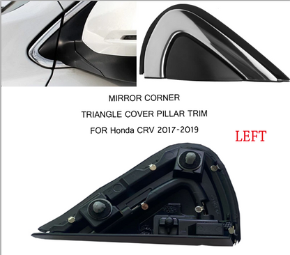 Left Driver Mirror Corner Molding Pillar Fender Trim For Honda CR-V CRV 2017-22