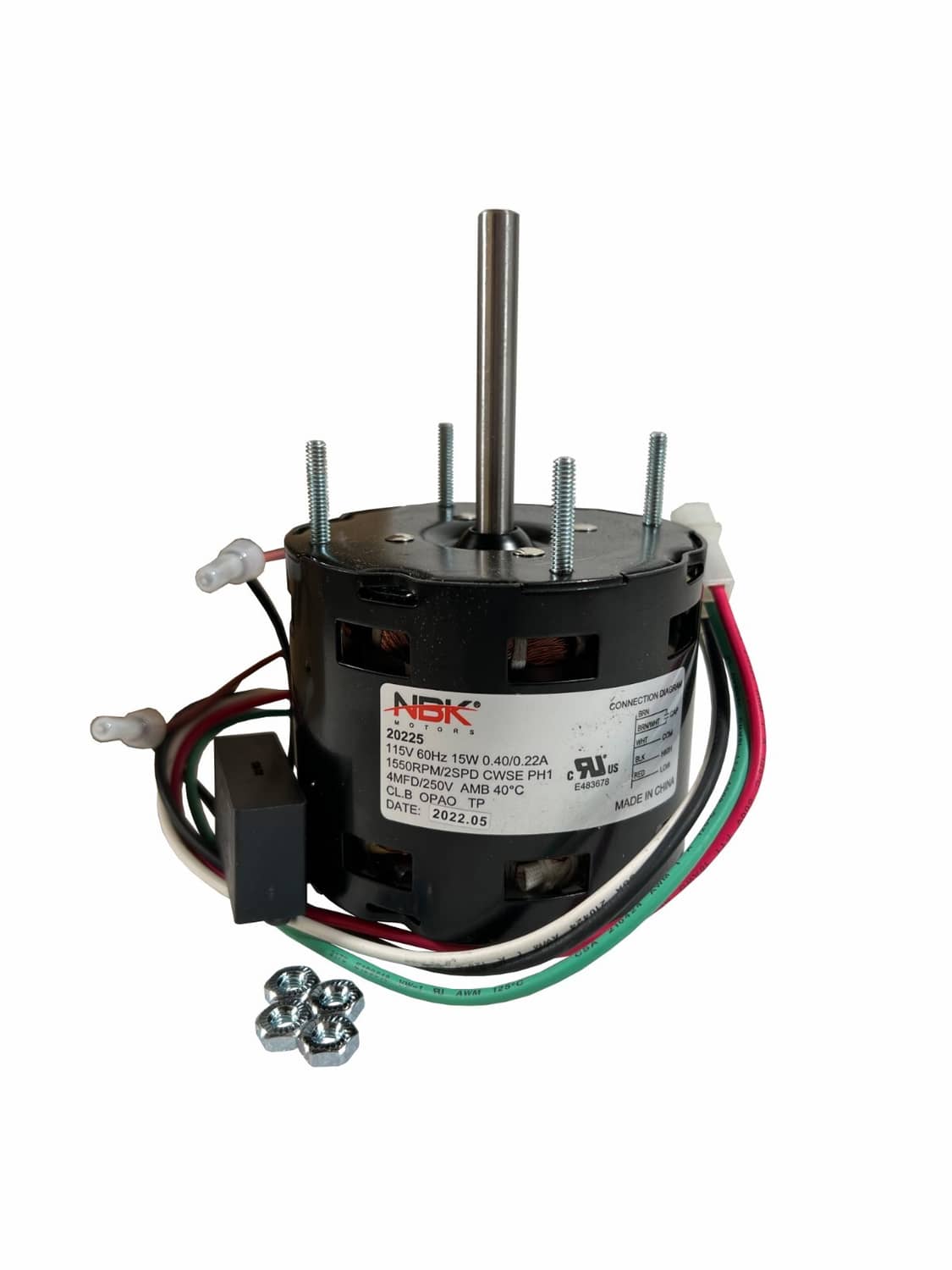 Solid Spare Motor Replacement for Gemini Loren Cook 7173-1580, GC/GN 142/144 Fasco D1100