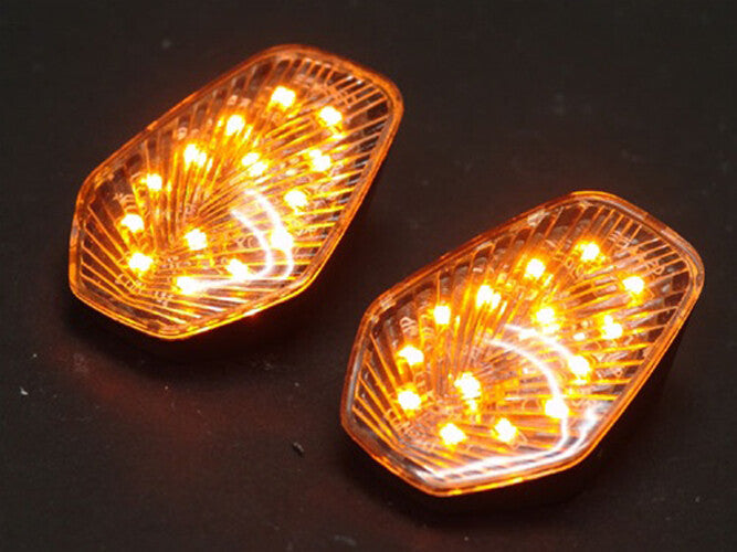 1 Pair Clear Turn Signals fit For Suzuki GSXR 600 GSXR750 GSX-R1000 Flush Mount