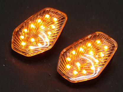 1 Pair Clear Turn Signals fit For Suzuki GSXR 600 GSXR750 GSX-R1000 Flush Mount