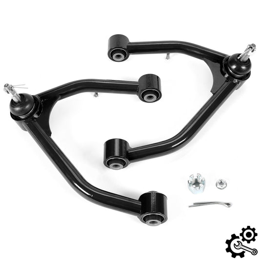 Solid Spare Front Upper Control Arms For Silverado Sierra 2007-2018 2WD 4WD LH&RH 2-4" Lift