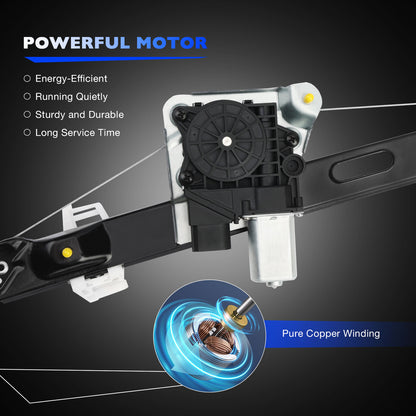 Window Regulator w/ Motor Rear Right For BMW E90 E91 328i 335i 330i 335d M3 323i