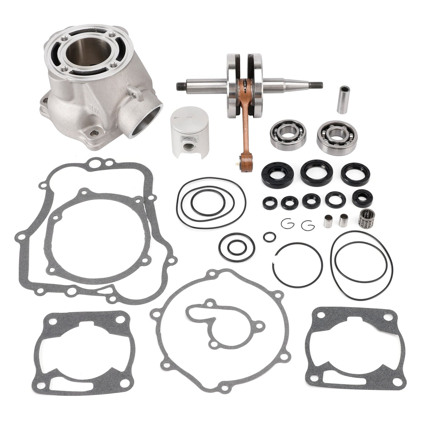 Cylinder Piston Crankshaft Gaskets Top End Rebuild Kit For Yamaha YZ80 1993-2001