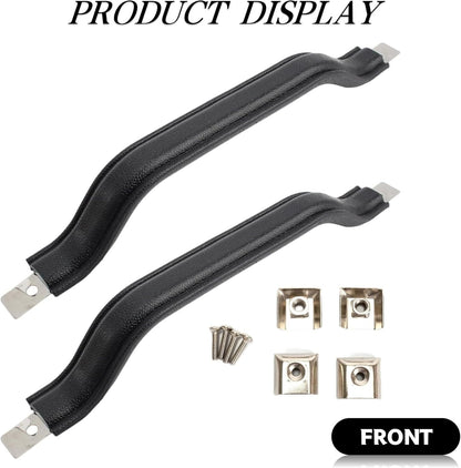 Black Strap Interior Inside Door Pull Handle Set Pair FIT FOR 87-95 YJ WRANGLER