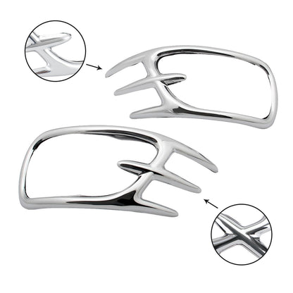 Goldwing Chrome Fairing Mirror Back Accent Grilles for 2001-2011 Honda GL1800