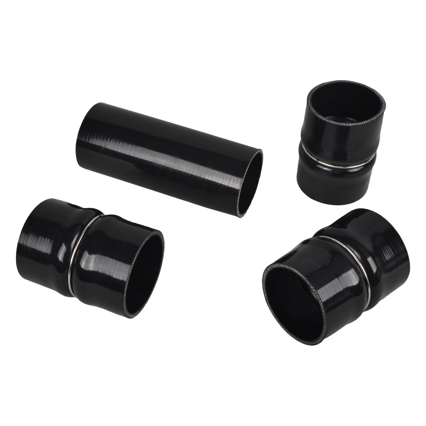 Intercooler Pipe Kit & Boots For Dodge 5.9L Cummins Diesel 2003-2007 Black