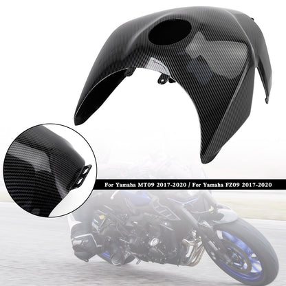 Gas Tank Cover Trim Fairing Cowl For Yamaha MT-09 MT09 FZ09 2017-2020 Carbon #3,