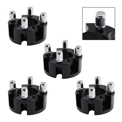 2" Wheel Spacers Kit Cable Golf Carts Lug Nuts Black For Yamaha Club Car Ezgo