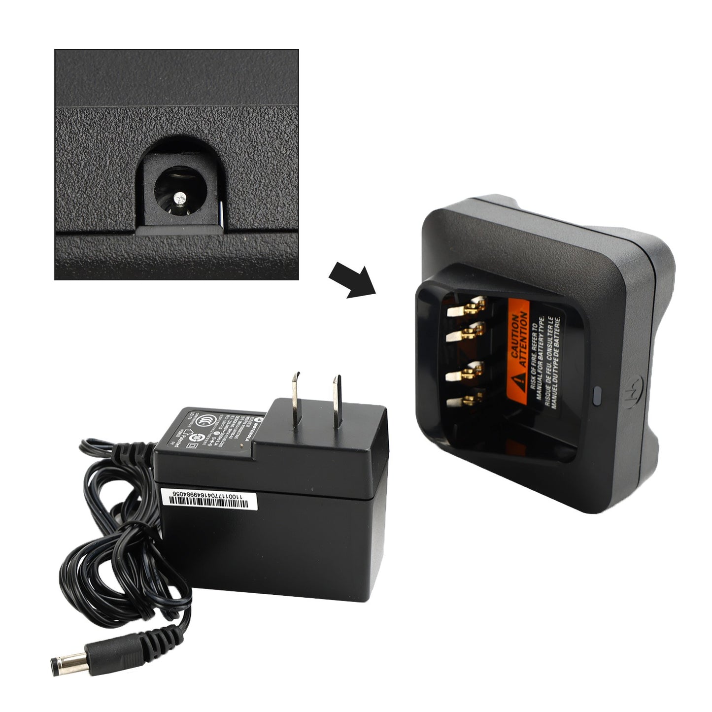 PMPN4527A Battery Rapid Dock Charger For R7 GP328D GP338D XiRP8668 Radio US Plug