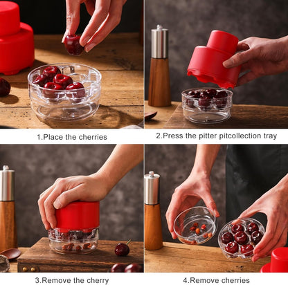7-IN-1 Large Cherry Pitter Tool - Portable Cherry Corer Pitter