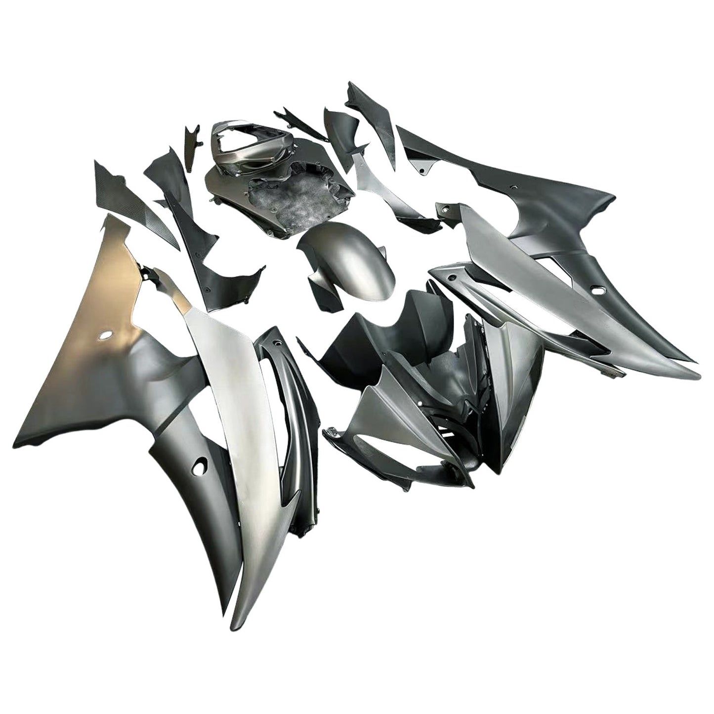 Amotopart Fairing Injection Plastic Body Kit For YAMAHA YZF-R6 08-16 Grey Black