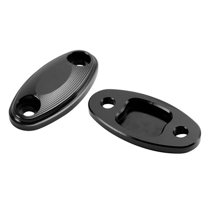 Black mirror delete blanking block off plates fits Honda CBR650R CBR650F 14-19