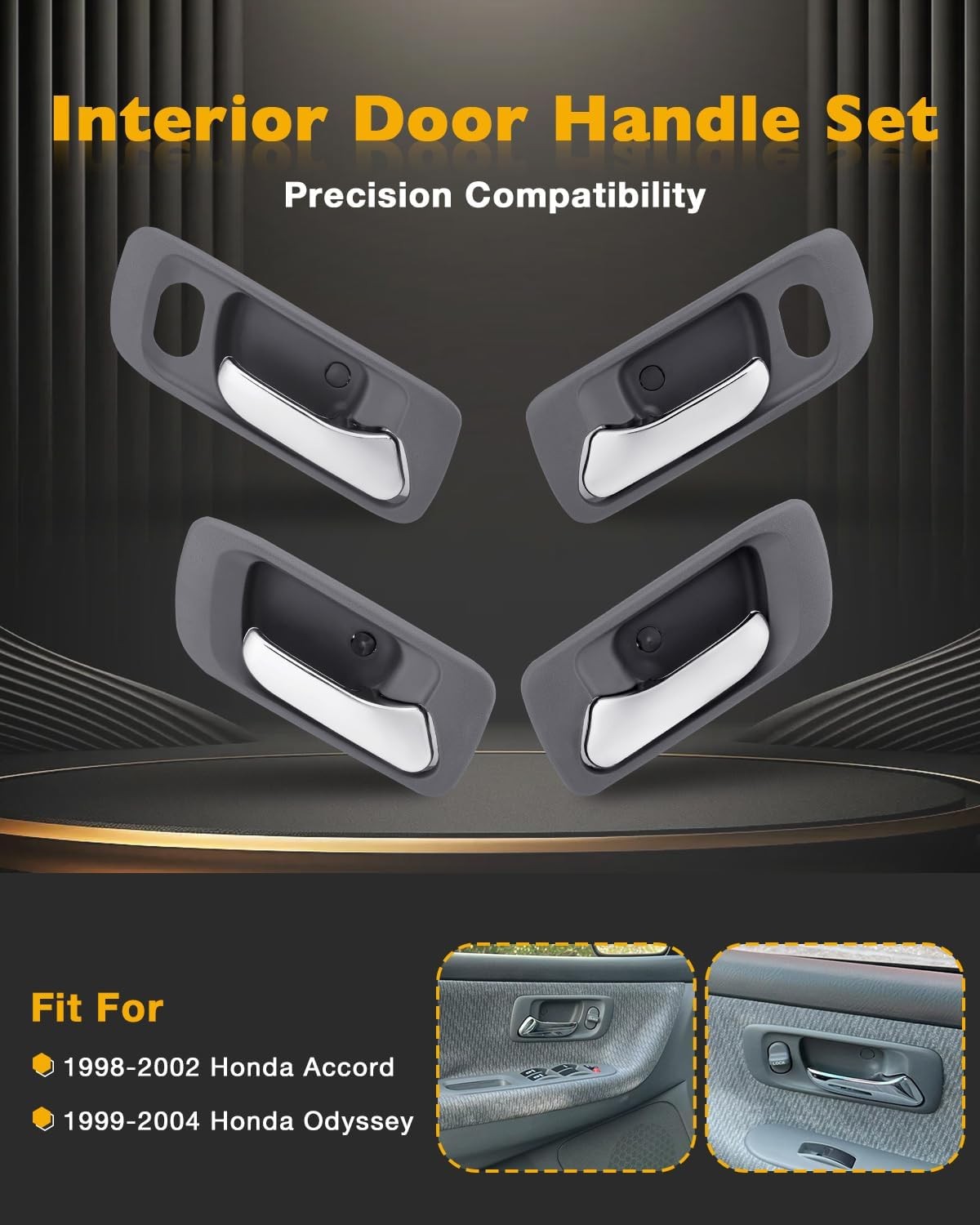 72165S84A01ZB Inside Interior Door Handle Kit Fit 1998-2004 Honda Accord Odyssey
