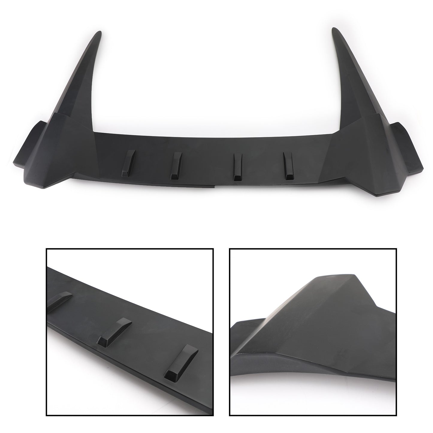 R style Rear Roof Cover Spoiler Wing Diffuser For 16-21 HONDA CIVIC 10th Sedan