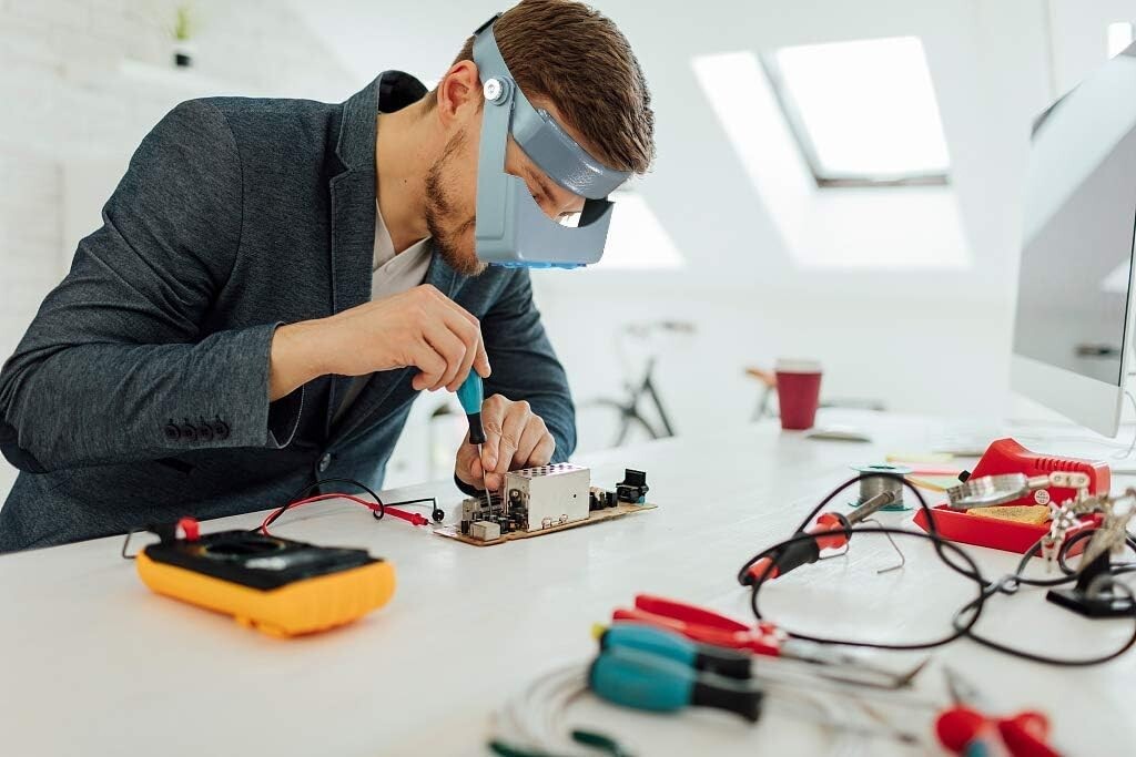 Jewelers Headband Magnifier Magnifying Glasses & 4 Lens for Reading Watch Repair