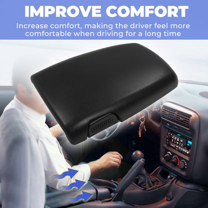 Solid Spare Console Door Lid Armrest #10421355 Ebony Black For Camaro / Firebird 1997-2002