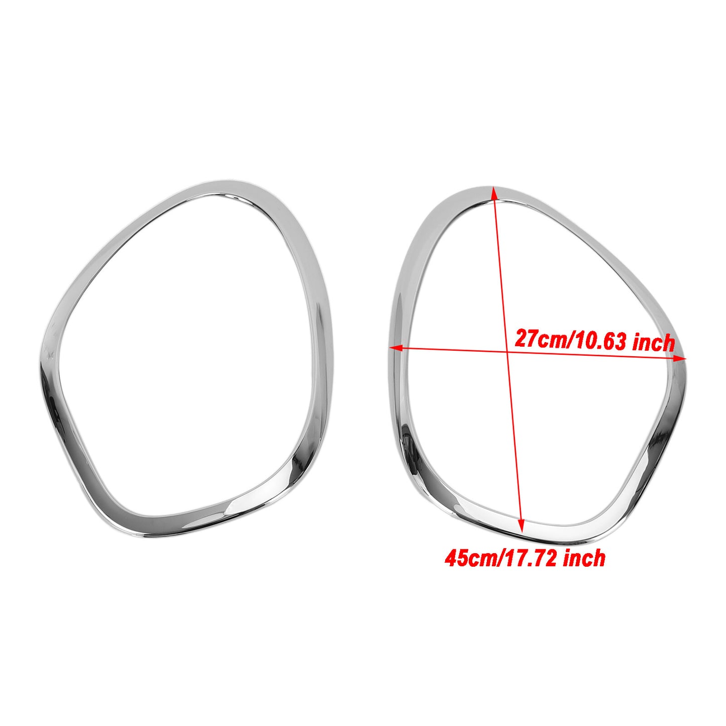 2X Chrome Headlight Trim Ring Bezels For Mini Cooper R60 Countryman 2011-2016 15