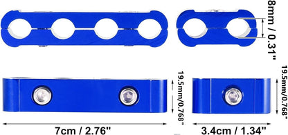 Universal Spark Plug Ignition Wire Separator Divider 8mm 9mm 10mm Car Blue 12Pcs