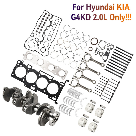 G4KD 2.0L Engine Overhaul Rebuild Kit Crankshaft Connecting Rods for Hyundai Kia