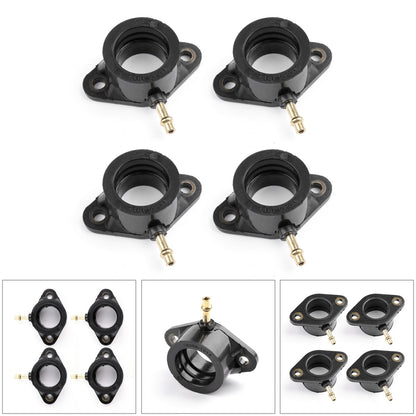 4x Carb Intake Manifold Boots For Kawasaki Z400J KZ500B KZ550 Ltd 16065-1014