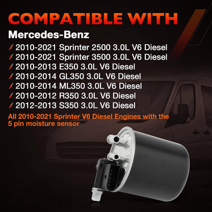 WK 820/15 Fuel Filter For Mercedes Benz E350 GL350 ML350 R350 S350 Sprinter 2500