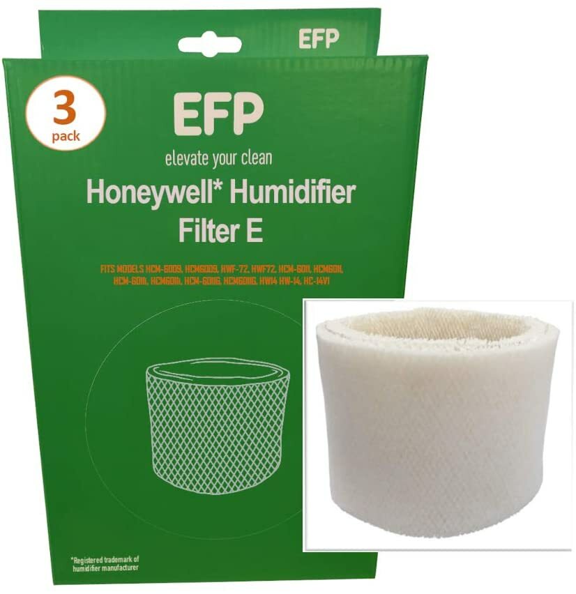 Solid Spare 3 EFP Humidifier Filters for Honeywell HCM-6009 HWF-72 HCM-6011 HW-14 Filter-E